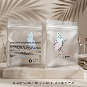 Bolsa con Cierre para Estudio de Belleza, Laminada con BOPP, Resellable, Impresión Digital, Empaque para Cuidado Personal - Product Image 1