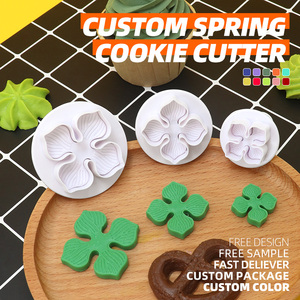 3 cái Hydrangea fondant bánh trang trí Nhựa Cookie cutter hoa khuôn phụ kiện nướng cho đường thủ công pit tông - Product Image 1