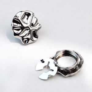 Nút Trâm, Khuy măng sét hình kim loại, bộ hình rùa, nút kẹp-sành điệu cho áo sơ mi và bộ vét - Product Image 3