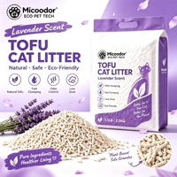 Litière pour chat Micoodor Tofu 10kg, jetable aux toilettes, directement de l'usine