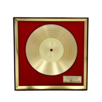 Plaque d'Honneur Musicale Personnalisée Or Pur Au999, Cadeau Souvenir Disque Vinyle