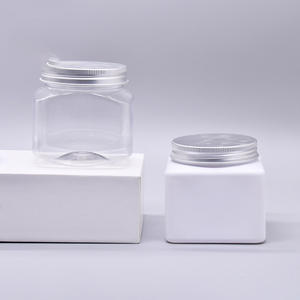 Nuevo Modelo de Botella de <span class=keywords><strong>Spray</strong></span> Cuadrada de Boca Ancha de Plástico PET de 150/250 ml con Tapa de Aluminio para Crema Facial y Limpiador Facial, Color Personalizado - Product Image 3