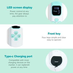 Limpiadores de Nariz de bajo ruido de música certificada, material de silicona recargable por USB, aspirador <span class=keywords><strong>nasal</strong></span> electrónico de succión ajustable para bebés - Product Image 5