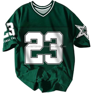 Camiseta Deportiva de Moda, Estilo Rugby, Vintage, Holgada, Transpirable, Estilo Hip Hop Urbano - Product Image 1