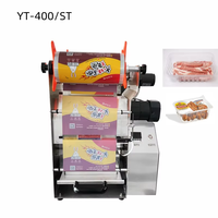 Machine semi-automatique de scellage de boîte à lunch de restauration rapide presse manuelle plateau en plastique de bureau scelleur de chaleur de récipient de nourriture à emporter