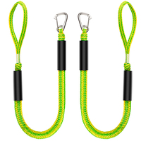 Corde élastique de quai pour bateau, 4 pieds, avec clip en acier inoxydable