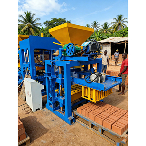 Machine semi-automatique QTJ4-35 <span class=keywords><strong>pour</strong></span> la fabrication de blocs creux en béton, de <span class=keywords><strong>pavés</strong></span> creux et de blocs de ciment entrecroisés solides - Product Image 1