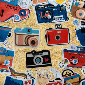 Wholesale Retro <b>Camera</b> Iron-On Embroidered Patches for Hats Fabric Clothing Decoration - Product Image 3