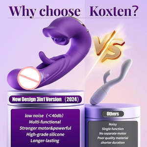 女性用Gスポットバイブレーター、7種類の羽ばたき＆5種類の舐める/吸うモード搭載、クリトリス刺激ディルド＆舌舐めバイブレーター玩具 - Product Image 2