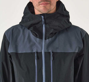 맞춤형 남성용 스탠드 패치워크 디자인 통기성 지퍼 클로저 방풍 아웃도어 하이킹 낚시 4XL 경량 하드 쉘 - Product Image 4