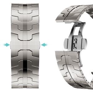 Correa de metal de titanio para Samsung <span class=keywords><strong>Galaxy</strong></span> <span class=keywords><strong>Watch</strong></span> Band 6 <span class=keywords><strong>5</strong></span> 4 <span class=keywords><strong>pro</strong></span> Pulseras y pulseras - Product Image 4