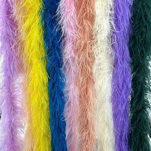 Boa en plumes d'autruche naturelles blanches de 2 yards, parfait pour les bouquets de mariage et les embellissements de robes de mariée - Product Image 3
