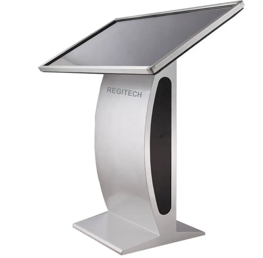 Horizontal smart touch screen table LCD advertising interactive floor projection digital signage kiosk display