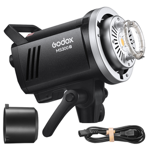 Godox MS300V 300W <span class=keywords><strong>Flash</strong></span> da Studio con Ricevitore Wireless 2.4G Integrato, Attacco Bowens, Leggero e in Metallo - Product Image 1