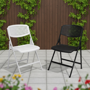 Conjunto <span class=keywords><strong>de</strong></span> Muebles <span class=keywords><strong>de</strong></span> Jardín Modernos para Exteriores, <span class=keywords><strong>de</strong></span> HDPE/Plástico, Resistentes al Agua, Sillas <span class=keywords><strong>de</strong></span> Patio, Mesa <span class=keywords><strong>de</strong></span> Centro, Plegables - Product Image 2