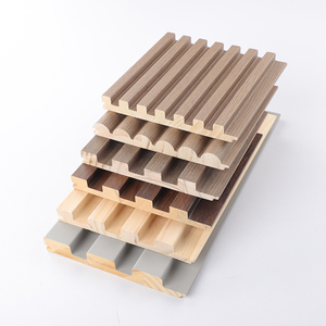 WPC chống cháy không thấm nước thương mại hiện đại Side Board slat wainscote Ốp trang trí tấm Tường - Product Image 5