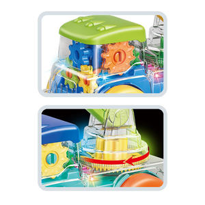 Jouet de <span class=keywords><strong>camion</strong></span> <span class=keywords><strong>grue</strong></span> électrique transparent à lumières et musique pour enfants, modèle <span class=keywords><strong>dessin</strong></span> <span class=keywords><strong>animé</strong></span>, très populaire - Product Image 2