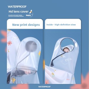 D5795 <span class=keywords><strong>Capa</strong></span> de Lluvia Larga de PVC para Bicicleta Eléctrica para <span class=keywords><strong>Mujer</strong></span> - Diseño Elegante y Extra Grande para Lluvia Intensa - Product Image 4