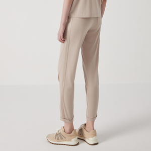 Pantalons et pantalons pour femmes en <span class=keywords><strong>laine</strong></span> épaisse à taille haute avec poches, en <span class=keywords><strong>laine</strong></span> mérinos de soie 12Gg, vêtements décontractés - Product Image 5