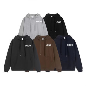 Felpa <span class=keywords><strong>con</strong></span> <span class=keywords><strong>Cappuccio</strong></span> Oversize da <span class=keywords><strong>Uomo</strong></span> Personalizzata Stile Aol0 in Cotone <span class=keywords><strong>con</strong></span> Ricamo, Tinta Unita - Product Image 4