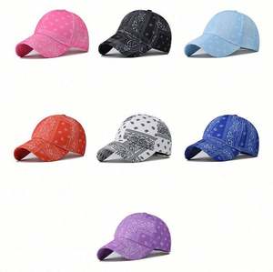 Casquette de baseball pour femme, nouvelle collection été, motif floral Paisley, vente en gros - Product Image 2