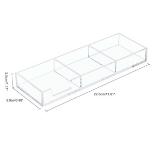 กล่องโน้ตอะคริลิคแบบกดติด 3 in 1 ใส พร้อมกระดาษโน้ตแบบมีกาวในตัว ที่วางโน้ตบนโต๊ะ บริการตัดตามขนาด สำหรับโรงเรียน สำนักงาน และบ้าน - Product Image 6