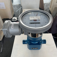 Débitmètre à engrenages ovales en acier au carbone avec affichage LCD, sortie impulsionnelle 4-20mA, OEM, pour eau, diesel, huiles, DN15