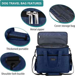 Free sample <b>Dog</b> Carrier Soft/Cat Crates Large Cat 20 to 25 pounds/Softsided Pet <b>Car</b> Travel Carry Bag 15 Pound Puppy - Product Image 6