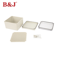 Boîtier électrique en plastique B & J boîtier de connexion électrique/boîte de panneau/boîte de jonction 125x125x75mm