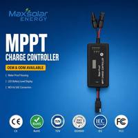 Wasserdichter MPPT Solar-Laderegler 10A 12V LED-Anzeige Auto GEL AGM LFP Lithium-Batterie-Regler für Wohnmobile, Boote, Marine Maxsolar