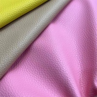 Vente en gros sans quantité minimale de commande peau de vache sensation litchi grain gaufré cuir PU pour chaussures sac canapé siège auto