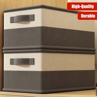 Boîte de Rangement Pliable pour Vêtements de Chambre à Coucher, Organisateurs de Tissus Personnalisés pour Rangement Domestique et Organisation de Garde-Robe de Haute Qualité