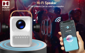 Cre Cr35 Android LED Chiếu 1080P Full HD 4K Hỗ Trợ Có Thể Sạc Lại Xách Tay Máy Chiếu Nhà Máy OEM - Product Image 4