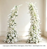 Saphir DTYF OEM&ODM Blauer Realistischer Hochwertiger Kunststoff-Blumenbogen Umweltfreundlich Langlebig Tragbar Luxuriöser Künstlicher Hochzeitsbogen