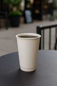 Vaso de Papel de Pared Simple de 8oz Personalizado con Logotipo Impreso, Biodegradable y Desechable para Café, Té y Bebidas Frías - Product Image 4