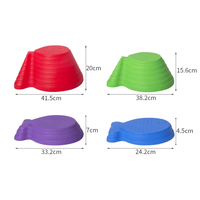 Tremplins sensoriels en forme de poisson enfants intérieur extérieur équilibre jouet d'entraînement favorise la coordination équilibre tremplin