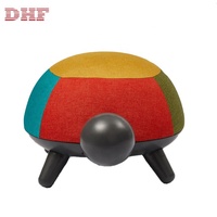 Tabouret PP en forme d'animal, meuble de maison, siège repose-pieds, avec revêtement en tissu, livraison gratuite