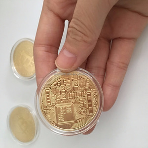 Kỷ niệm chương vàng làm đồng thau chuyên nghiệp bằng sắt hợp kim kẽm đóng dấu mạ bạc thách thức tùy chỉnh <span class=keywords><strong>Bitcoin</strong></span> Coin - Product Image 5