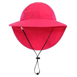 Sombrero de Pescador Ajustable con Protección Solar UPF 50+ para Bebés Niñas, Logotipo Personalizado, Ala Ancha, Protección Solar para la Playa con Diseño de Hojas de Dibujos Animados - Product Image 2
