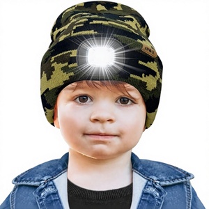 Gorro de <span class=keywords><strong>Camuflaje</strong></span> ATNKE para Niños con Luz LED, Recargable por USB, Linterna Frontal de 4 LED para Niños y Niñas - Product Image 1