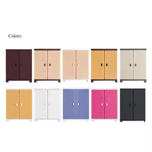 Durable Multifunctional Foldable Plastic Stackable <b>Storage</b> Container with Rattan Design and <b>Clothes</b> Hanging Rack for Home - Product Image 3