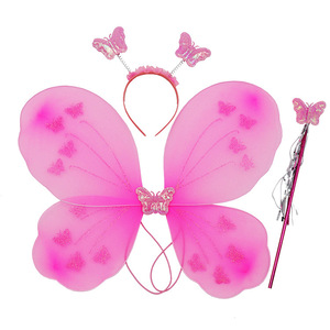 <span class=keywords><strong>Costume</strong></span> da festa di Halloween 3 pz Set ali di <span class=keywords><strong>farfalla</strong></span> di natale per bambini ali di <span class=keywords><strong>farfalla</strong></span> per le ragazze - Product Image 2