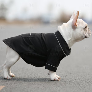 Magnifique gilet pour chien noir respirant, pyjama pour petits chiens, idéal pour le printemps - Product Image 3
