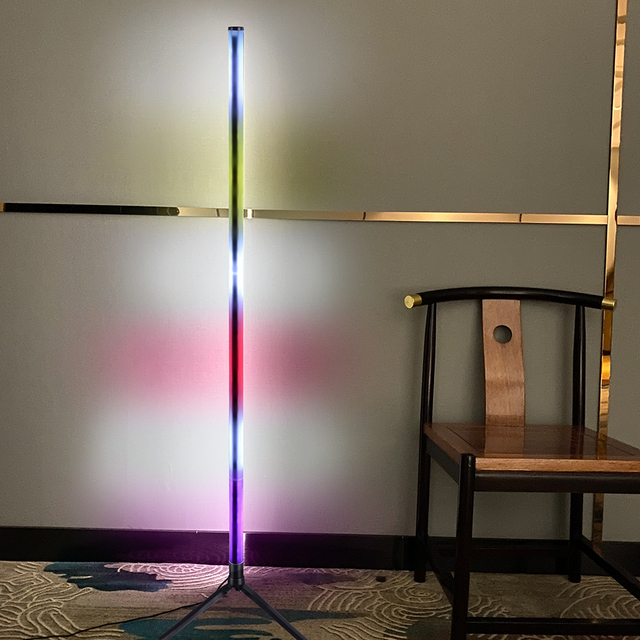 Nordic Stand Minimalist Smart Led Floor Lamp Modern Design Led RGB Corner Floor Lamp Light for Living Room Sound Activated Light