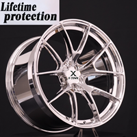 Rines Forjados Personalizados de Aluminio Cromado Cóncavo Profundo de 18-24 Pulgadas 5x114.3/5x120/5x112/5x110 para BMW M2 F87 Corvette Toyota Corolla