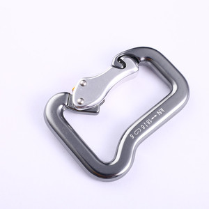 Mosquetón de Acero Inoxidable 18kN con Cierre de Seguridad para Escalada, Paracaidismo, Alas de Parapente y Equipo de Paracaidismo - Product Image 1