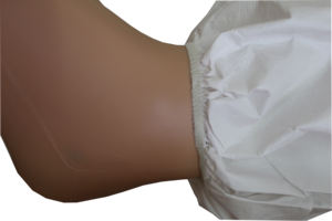 Combinaison de protection jetable classique de haute qualité <span class=keywords><strong>CE</strong></span> Cat 3 Type 5/6, imperméable, respirante, blanche, à capuche, en microporeux - Product Image 6