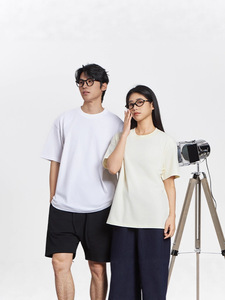 Sebanda 260GSM定制标志男女通用t恤透气100% 棉混纺素色凉爽感超大t恤 - Product Image 3