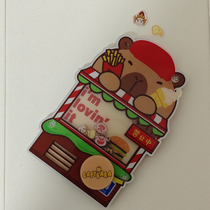 Portachiavi in Plastica Trasparente a Doppia Faccia con Motivo <span class=keywords><strong>Anime</strong></span> a Tema Animale <span class=keywords><strong>Unico</strong></span> Kawaii, Artigianato Preferito dai Fan con Ciondolo Scintillante - Product Image 3
