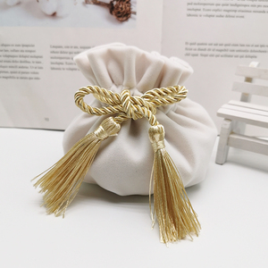Bolsa de Terciopelo Redonda Creativa para Dulces de Boda, Estilo Europeo, para Ceremonia de Mano, Regalo de Boda, Bolsa de Terciopelo para Regalos - Product Image 5